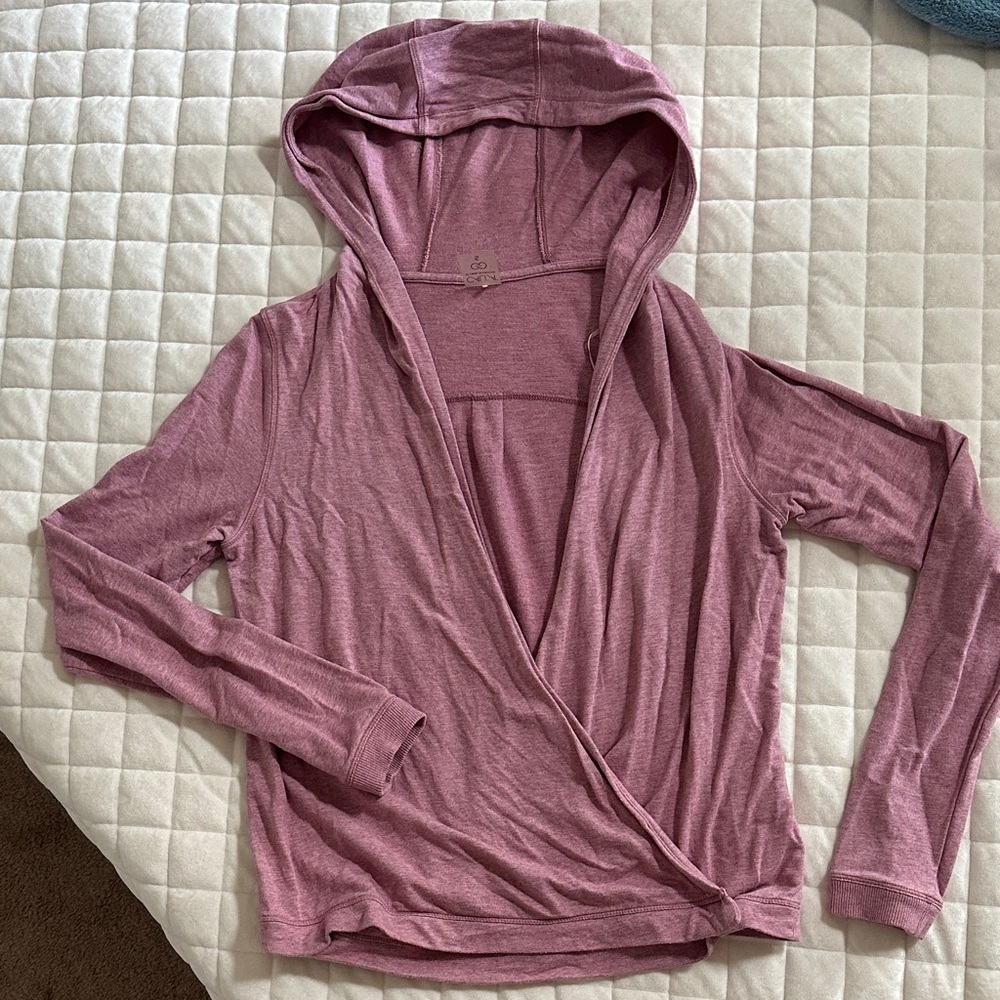 CALIA by Carrie Underwood Mauve Hooded Cardigan